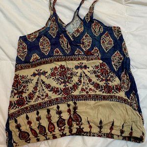 Chaser Brand sleeveless boho crossover blouse
